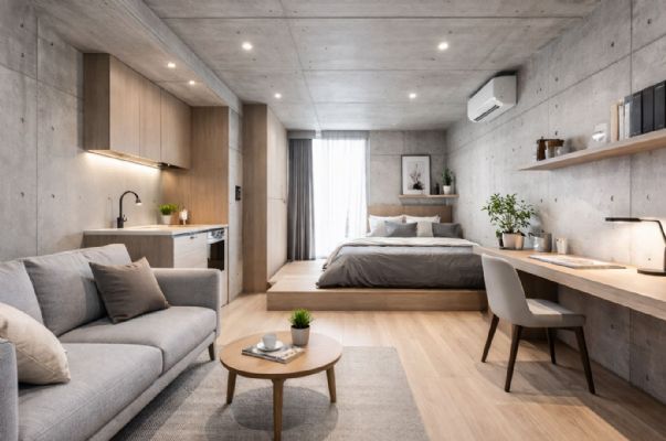 小坪數也能用清水模？空間放大與光線設計重點解析